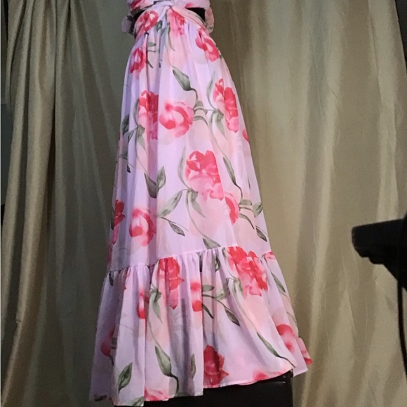 Floral Ruffle Maxi Dress - Picture 7 of 11